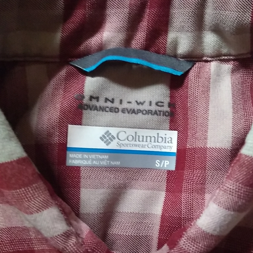 NWOT Columbia Omni-wick Plaid Button Down - Picture 6 of 8